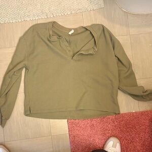 olive green henley